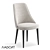 Compact High-Backed Upholstered Chair 3D model small image 1