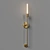 Elegant Steel Wall Sconce 3D model small image 3