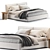 Ample Upholstered Ada Bed 3D model small image 1