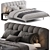 Luxury Zari MINOU Bed 3D model small image 1