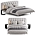 Luxury Zari MINOU Bed 3D model small image 3