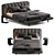 Luxury Zari MINOU Bed 3D model small image 4