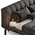 Luxury Zari MINOU Bed 3D model small image 5