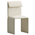 Sleek Modern Sacha Chair 3D model small image 1