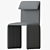Sleek Modern Sacha Chair 3D model small image 3