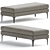 Modern Andes Bench by West Elm 3D model small image 1