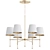 California Six-Arm Chandelier 3D model small image 1