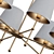 California Six-Arm Chandelier 3D model small image 2