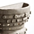 Crown Design Ceramic Sconces 3D model small image 3