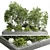  Outdoor Glass Planter Set 163 3D model small image 2