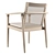 Sleek David Dining Armchair 3D model small image 4