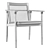 Sleek David Dining Armchair 3D model small image 5