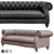 Elegant Baxter Diana Chester Sofa 3D model small image 2