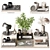 Elegant Decorative Set H71 3D model small image 1