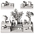 Elegant Decorative Set H71 3D model small image 6