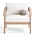 Malta Teak Lounge Chair - Comfortable Outdoor Elegance 3D model small image 5