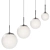 Sleek Nordic Cafe Pendant Light 3D model small image 1