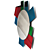 Round Framed Wall Mirror Glass 3D model small image 2
