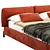 Elegant Tarantino Bed 3D model small image 3