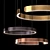 Elegant Circun Chandelier Fixture 3D model small image 3