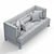 Dunne Daybed by Troscan Design 3D model small image 3