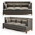 Troscan Design Dunne Daybed - Stylish Oak Lounger 3D model small image 1