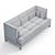 Troscan Design Dunne Daybed - Stylish Oak Lounger 3D model small image 3
