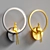 Glowing Figure LED Wall Light 3D model small image 1
