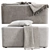 Luxy Puzzle Ottoman Set 3D model small image 3