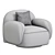 Modern Swivel Chair in Camel 3D model small image 4