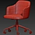 Porada Abby Office Swivel Chair 3D model small image 5