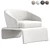 Modern Dark Gray Armchair by Deprimo 3D model small image 1