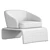 Modern Dark Gray Armchair by Deprimo 3D model small image 5