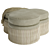 Trefoil Velvet Ottoman - Elegant Comfort 3D model small image 7