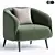 Stylish Amalfi Armchair in 3D 3D model small image 1