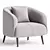 Stylish Amalfi Armchair in 3D 3D model small image 3