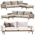 Modern Chic Elton Sofa Set 3D model small image 1