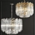 Elegant Adele Wide Drum Chandelier 3D model small image 4