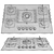 GEFEST 5-Burner Built-in Gas Cooktop 3D model small image 4