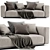Elegant Grandemare Sofa | Vray & Corona | 3Ds Max 3D model small image 2