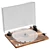 UV Unwrapped Hardwood Turntable: 8192x8192 Texture 3D model small image 1