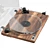 UV Unwrapped Hardwood Turntable: 8192x8192 Texture 3D model small image 5