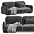 Bouclé Balzac Paris Sofa Model 3D model small image 4