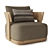 Restoration Hardware Solaro Teak Lounge Chair 3D model small image 1
