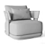 Restoration Hardware Solaro Teak Lounge Chair 3D model small image 4