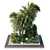 Tropical Outdoor Garden Plants Set 3D model small image 2