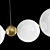 Handmade Brass LED Chandelier 3D model small image 5