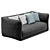 Sleek Modern Jill Sofa 3D model small image 1