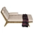 Modern Elegance Chaise Longue 3D model small image 2