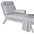 Modern Elegance Chaise Longue 3D model small image 6